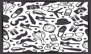 fathers day seamless pattern